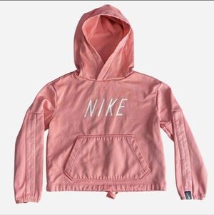 Nike Little Girls Pink Adjustable Hoodie Size S Winter Active Wear Kids Cute